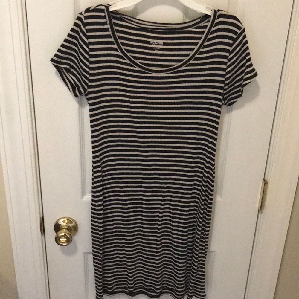 Black & White Striped Dress